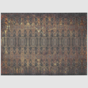 Antieke Bruine Zwarte Textuur Patroon Tissuepapier