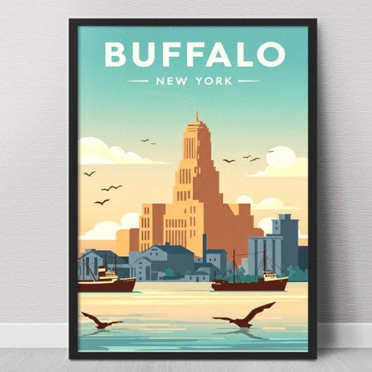 Antieke Buffalo Poster