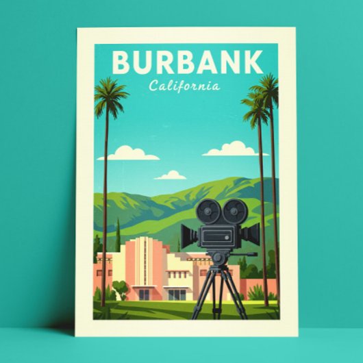 Antieke Burbank Californië Briefkaart