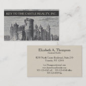 Antieke burcht | illustratie visitekaartje (Voorkant / Achterkant)