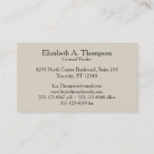 Antieke burcht | illustratie visitekaartje (Achterkant)