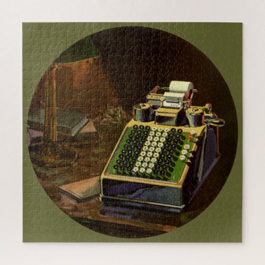 Antieke Business Comptometer Rekenmachine Legpuzzel (Verticaal)