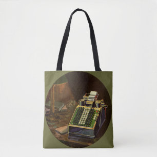 Antieke Business Comptometer Rekenmachine Tote Bag