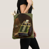 Antieke Business Comptometer Rekenmachine Tote Bag (Dichtbij)