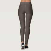 Antieke cacaobruine streep leggings (Achterkant)