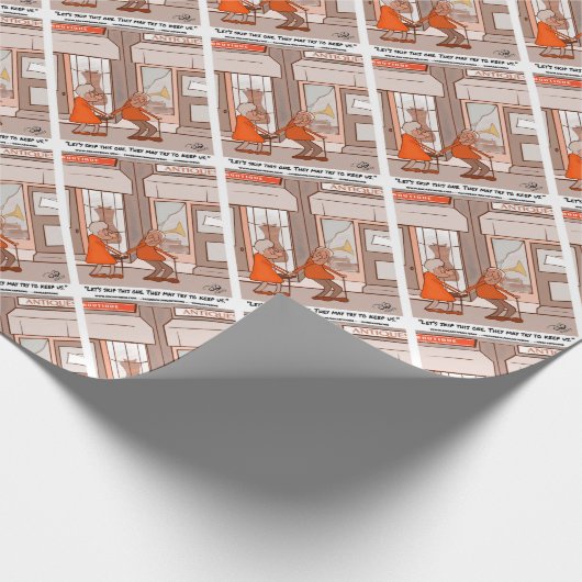 Antieke Cadeaupapier (Hoek)