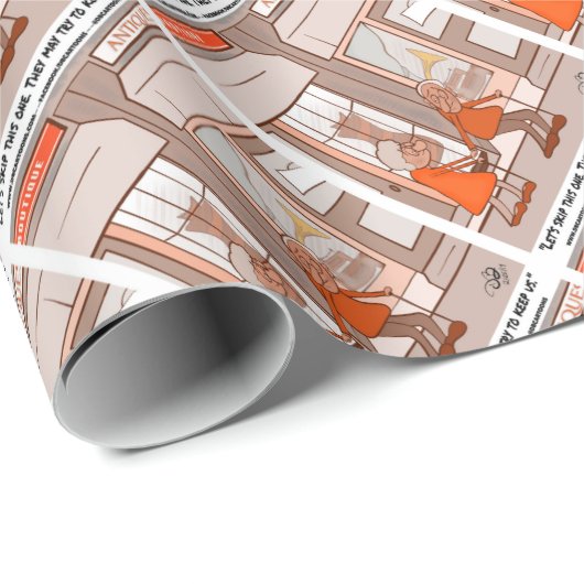 Antieke Cadeaupapier (Rol Hoek)