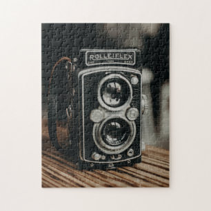 Antieke Camera Rolleiflex Retro Oude Foto Legpuzzel