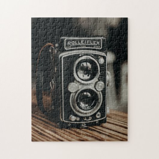 Antieke Camera Rolleiflex Retro Oude Foto Legpuzzel (Verticaal)