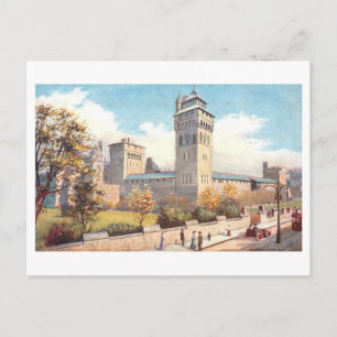 Antieke Cardiff Castle Briefkaart