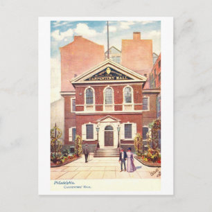 Antieke Carpenters Hall in Philadelphia Briefkaart