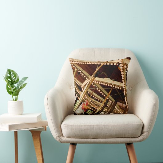 Antieke Carrousel Haan Kussen (Stoel)