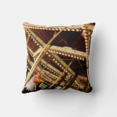 Antieke Carrousel Haan Kussen (Achterkant)