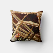 Antieke Carrousel Haan Kussen (Voorkant)