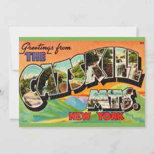 Antieke Catskill Mountains 5x7 grote ansichtkaart Bedankkaart