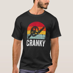 Antieke Chagrijnige Fiets Wielrenner Fietserij T-shirt