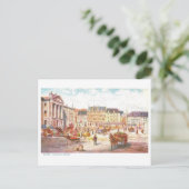 Antieke Champlain-markt in Quebec, Canada, Briefkaart (Staand voorkant)