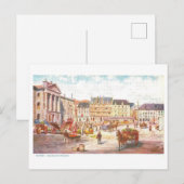 Antieke Champlain-markt in Quebec, Canada, Briefkaart (Voorkant / Achterkant)