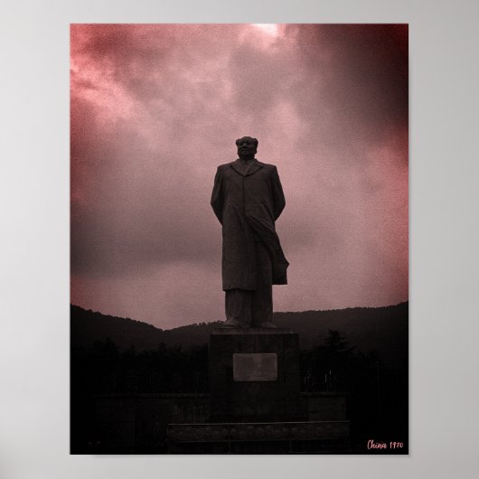 Antieke Changsha Mao Tse Tung beeld Poster (Voorkant)