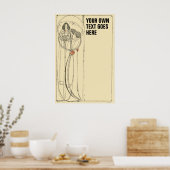 Antieke Charles Rennie Mackintosh sjabloon Poster (Keuken)