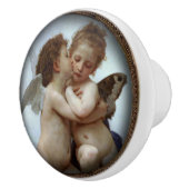 Antieke cherub deurknoppen keramische knop (Rechts)