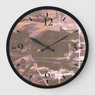 Antieke China Hongkong huizenboten Horloge Grote Klok