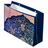 ANTIEKE CHINESE PATROON AANGEPASTE GESCHENKTAS GROOT CADEAUZAKJE (Voorkant Gekanteld)