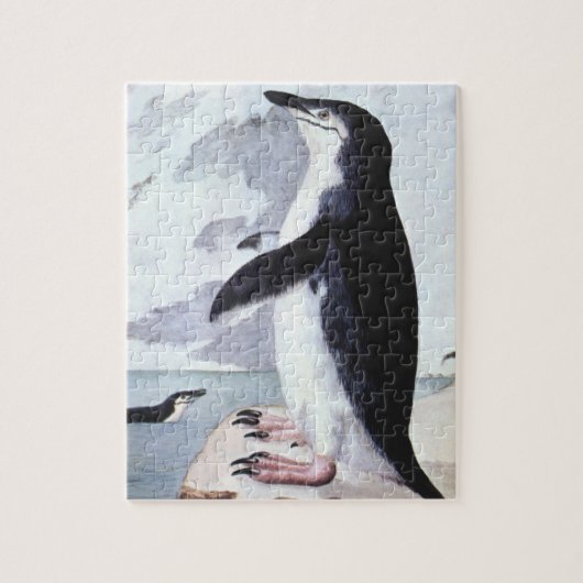 Antieke Chinstrap Pinguïn, Vogels uit Antarctica Legpuzzel (Verticaal)