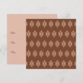 Antieke chocolade kant uitnodigingen (Voorkant / Achterkant)
