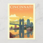 Antieke Cincinnati Ohio Briefkaart (Voorkant)