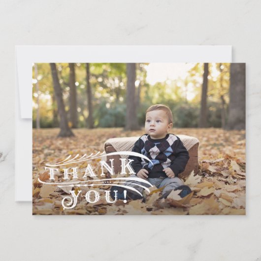 Antieke Circus Foto Bedankkaart (Voorkant)