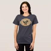 Antieke circus grootste show op aarde olifant Tri-Blend shirt (Voorkant volledig)