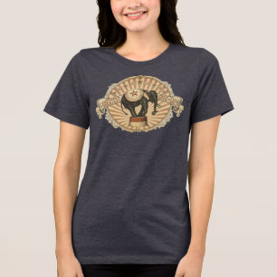 Antieke circus grootste show op aarde olifant Tri-Blend shirt