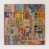 ANTIEKE CIRCUS/SPOOK/WILDE WESTEN SHOW POSTER LEGPUZZEL (Horizontaal)