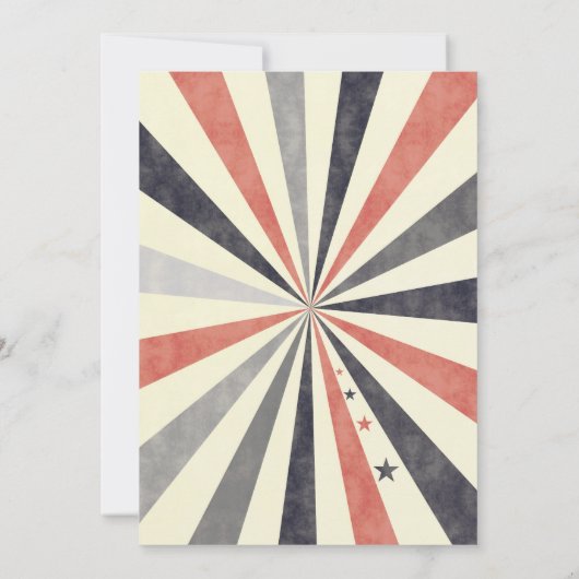 Antieke circusfoto bedankkaart (Achterkant)