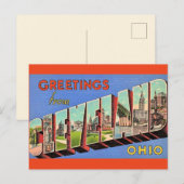 Antieke Cleveland Ohio Briefkaart (Voorkant / Achterkant)
