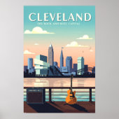 Antieke Cleveland Ohio Poster (Voorkant)