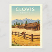 Antieke Clovis Californië Briefkaart (Voorkant)