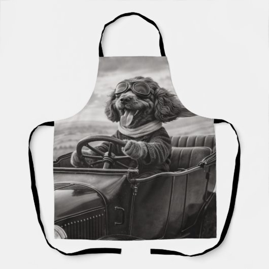 Antieke Cockapoo kookschort - Retro keukencadeau Schort (Voorkant)
