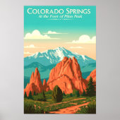 Antieke Colorado Springs Poster (Voorkant)