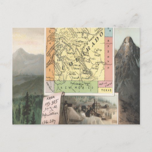 Antieke Colorado USA Briefkaart (Voorkant)