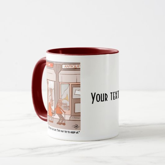 Antieke Combo Mok (Voorkant links)