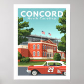 Antieke Concord North Carolina Poster (Voorkant)