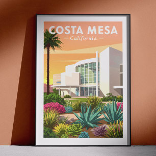 Antieke Costa Mesa Californië Poster