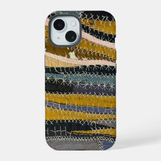 Antieke Crazy Quilt telefoonhoes iPhone 15 Case