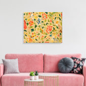 Antieke Crewel Dierborduurwerk: Antieke Wandtapijt Canvas Afdruk (Insitu (Woonkamer))