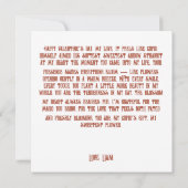 Antieke Cupido met Rozebosje Kaart (Achterkant)