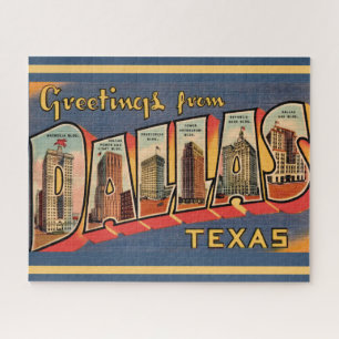 Antieke Dallas Texas 16x20 Legpuzzel