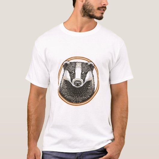 Antieke Das Badge T-shirt (Voorkant)