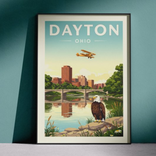 Antieke Dayton Ohio Poster
